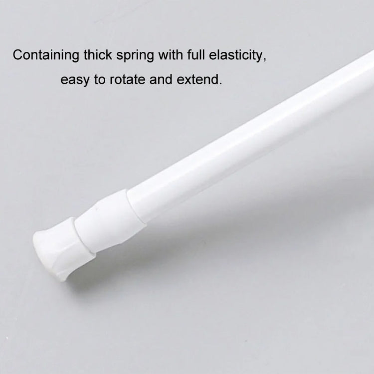 Baking Paint No Punch Curtain Telescopic Rod Hooks Support Bracket, 30cm-50cm, 40cm-70cm, 55cm-90cm, 60cm-110cm, White Hook 2pcs/set, Transparent Hook 2pcs/set