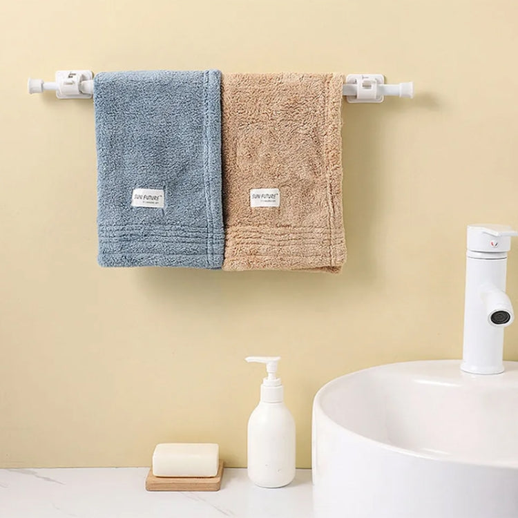 Baking Paint No Punch Curtain Telescopic Rod Hooks Support Bracket, 30cm-50cm, 40cm-70cm, 55cm-90cm, 60cm-110cm, White Hook 2pcs/set, Transparent Hook 2pcs/set