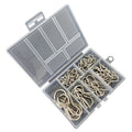 75pcs /Box Screw-in Ceiling Hook Set Home Storage Wall Cup Hook Lamp Hook