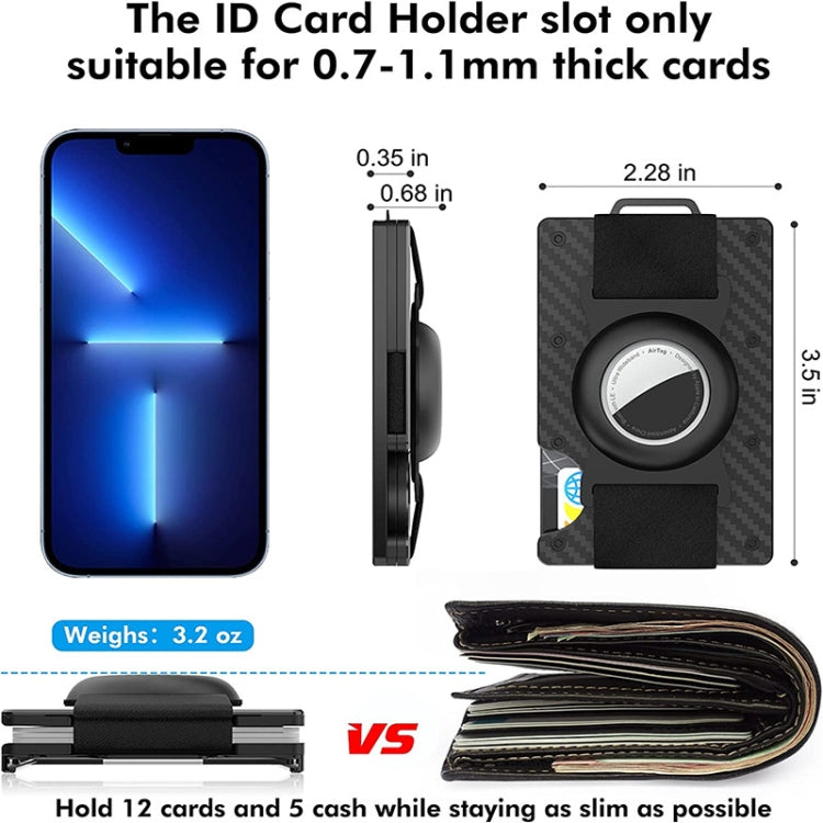 Aluminum Wallet Men Card Holder Transparent Business Card Holder