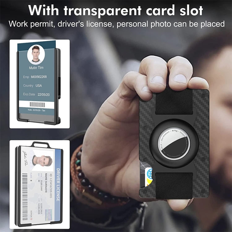 Aluminum Wallet Men Card Holder Transparent Business Card Holder
