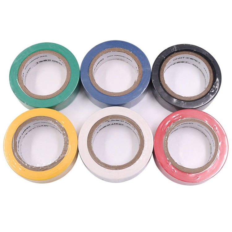 CHINT Electrical Tape Waterproof PVC Wire Insulation Tapes, 10m Blue, 10m Black, 10m White, 20m Blue, 20m Black, 20m White