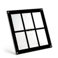 Six Palace Grid Color 3 Inch Three-Dimensional Magnet Photo Frame For Polaroids, Black, Fantasy, Mirror