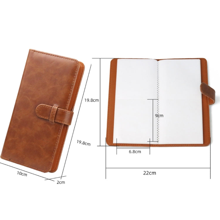 For Polaroid Square SQ1/6/10/20/40/SP-3 80pcs Photo Album, Black, White, Blue, Orange, Brown