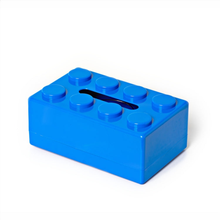 Multifunctional Cartoon Building Block Tissue Storage Box Living Room Coffee Table Decorations, Yellow, Blue, Green, Red, Black, White