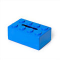 Multifunctional Cartoon Building Block Tissue Storage Box Living Room Coffee Table Decorations, Yellow, Blue, Green, Red, Black, White