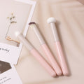 Wet and Dry Dual-use Portable Concealer Brush Multifunctional Beauty Tool, 3pcs /Set, Mushroom Style, Diagonal Style