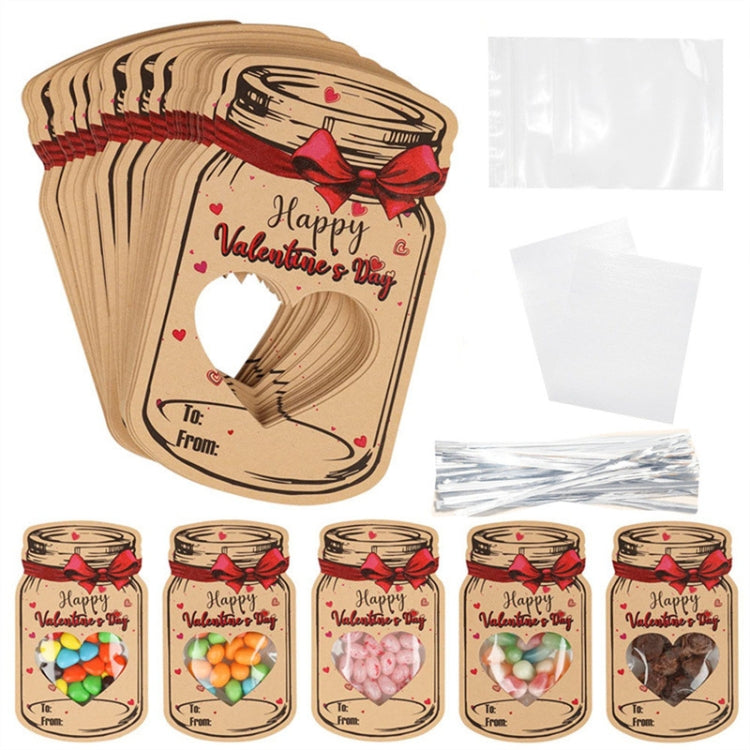Valentine Day Bottle Shape Greeting Card Holiday Gift Exchange Card Kids Party Favor Message Card, 24pcs /Set