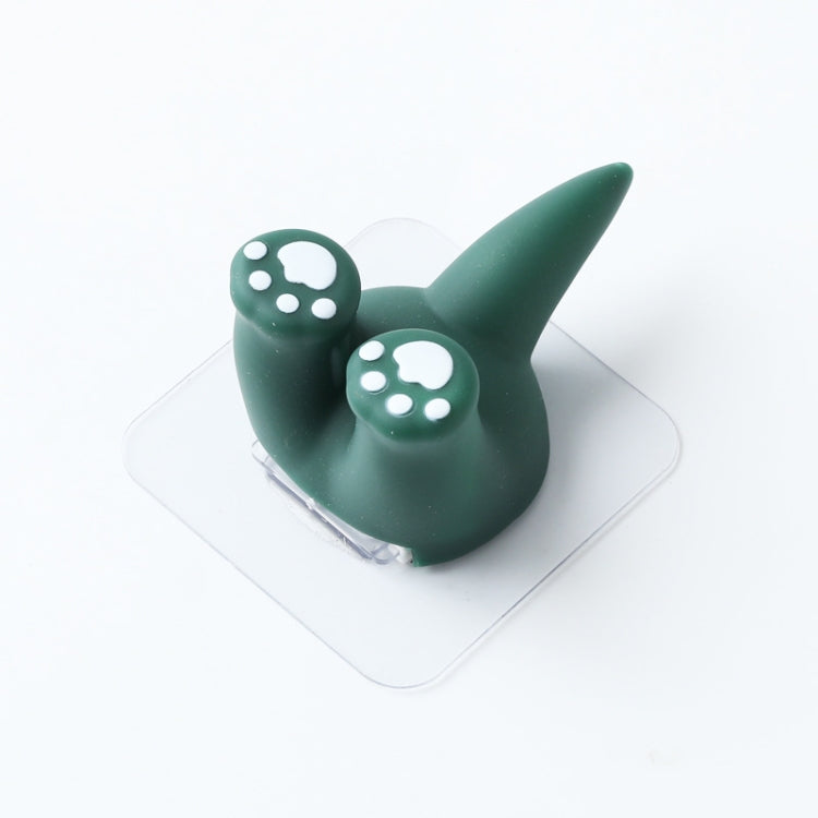 Cartoon Animal Punch-free Hook Traceless Plug Holder Bathroom Cute Toothbrush Hanger, Dinosaur Tail, Cat Tail, Lattice Tail, Pigs Tail, Corgi Tail, Duck Tail