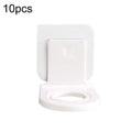 10pcs Toilet Shampoo Shower Gel Hanging Shelf No-Punch Bathroom Shelves, Transparent Patch Model, Silver Drawing Patch Model