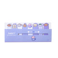120sheets /Set Kawaii Sticky Tab Note Page Marker Writable and Repositionable File Flags, Dog, Fruit, Girl, Flower, Bear, Cat