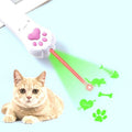 Pet Projection Toy USB Rechargeable LED Pattern Projector Cat Teaser Interactive Toys, A Type-Red Laser+ Green Light, B Type-Red Laser+ Red Light, C Type-UV Light+Green Light, D Type -UV Light+Red Light