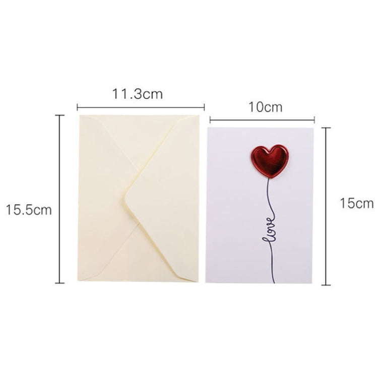3D Heart Valentine Day Greeting Card Blessings Messages Cards with Envelopes, ECG, I Heart U, Balloon, Palm