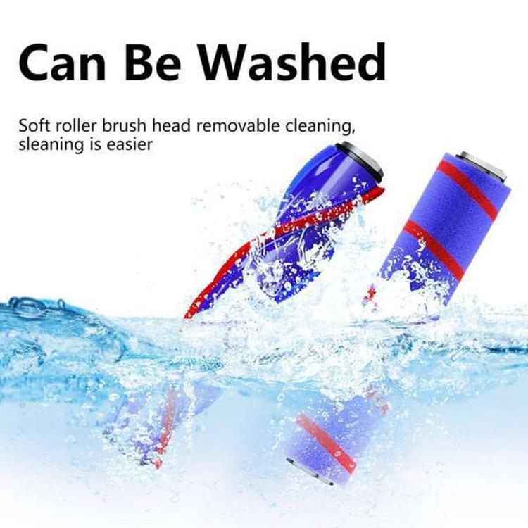 Replacement For Dyson V7, V8, V10, V11, V15 Vacuum Brush Roll, V-Shaped Roller, Soft Velvet Roller