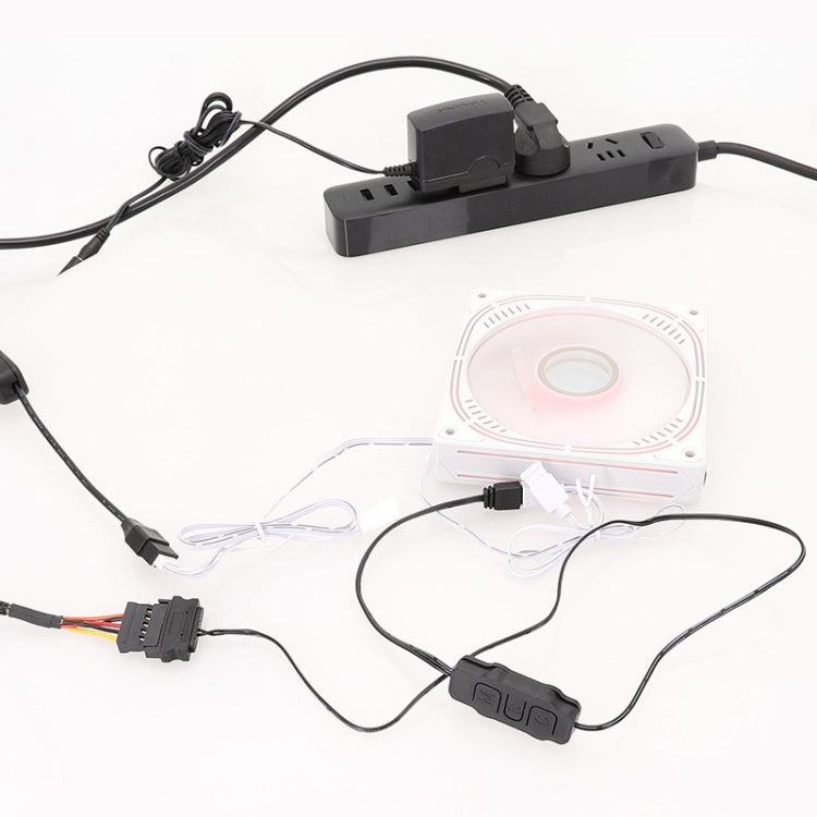 5V 3Pin To SATA Power Motherboard RGB Lighting Controller Cable For Chassis Fan