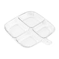 Multipurpose Quad Compartment Side Dish Kitchen Storage Spice Tray