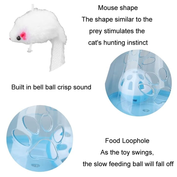 Cat Toy Ball Cat Stick Self-stimulation Boredom Relief Food Leakage Tumbler