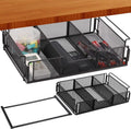 Under Desk Drawer Storage Organizer Desk Hidden Tray for Office Home, Hidden Tray