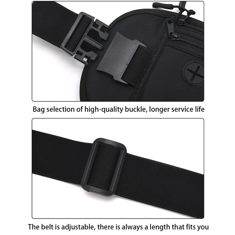 Passport Fit Invisible Waterproof Cell Phone Waist Pack Anti-theft Brush Travel Document Organizer Bag