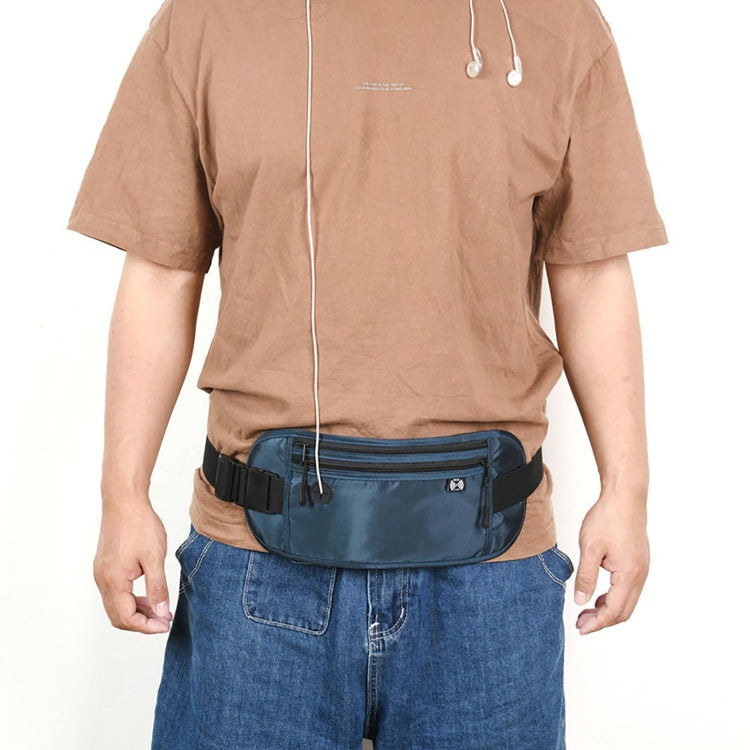 Passport Fit Invisible Waterproof Cell Phone Waist Pack Anti-theft Brush Travel Document Organizer Bag