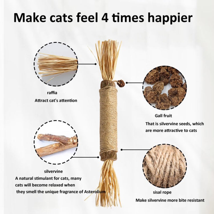 38cm Extra Large Silvervine Cat Toy Kitten Teeth Cleaning Dental Toy, 38cm Lafite
