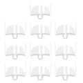 10pcs /Bag Recyclable Transparent Restaurant Mask Chef Anti-fog And Anti-Spittle Plastic Masks