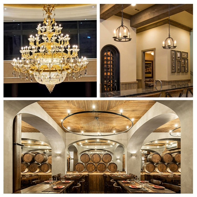 C35 Constant Current Flicker-free LED Highlight Retro Chandelier Lights, Sharp Bulbs E14-2W, Sharp Bulbs E14-4W, Sharp Bulbs E14-6W, Wax Tail E14-2W, Wax Tail E14-4W, Wax Tail E14-6W