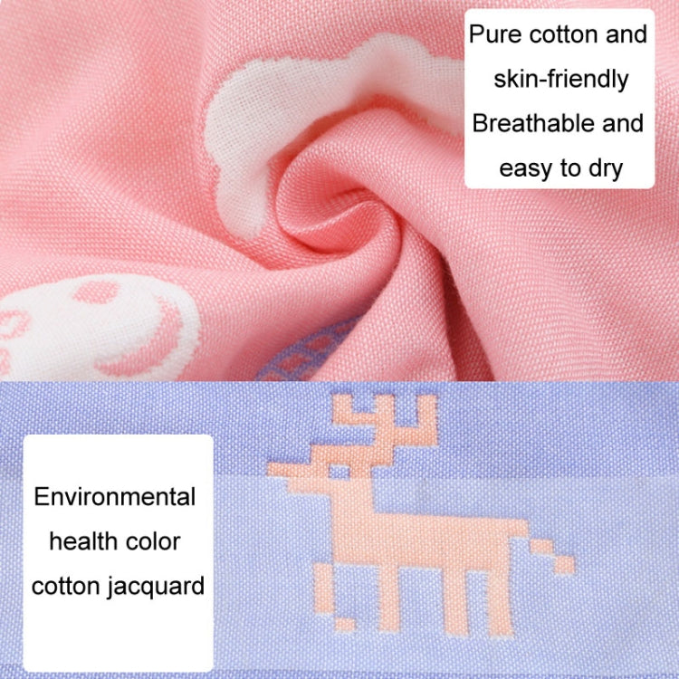 2pcs Dual Sided Newborn Baby Petal Waterproof Bib Six Layers Gauze Cotton Plum Bib, Cedar Pink