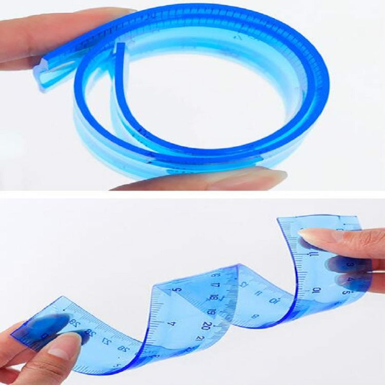 Soft Ruler Student Flexible Ruler Tape Measure Straight Ruler Office School Supplies, 20cm, 30cm