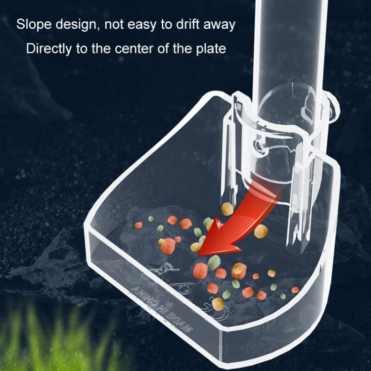 Fish Tank Feeding Tube Acrylic Feeder Small Fish Feeding Tube, 13-18cm, 20-32cm