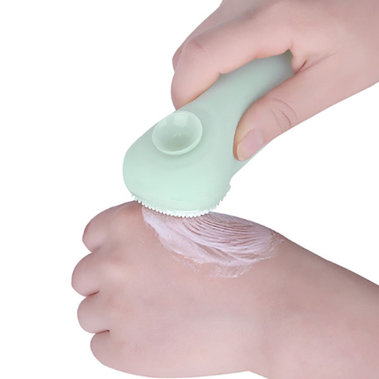 60ml Silicone Suction Cup With Brush Squeezed Bottle Portable Travel Storage Bottle, Blue, Green, Pink