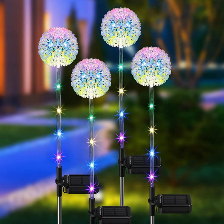 Dandelion Lawn Ground Plug Light Decoration Outdoor Solar LED Garden Lights, Single Head