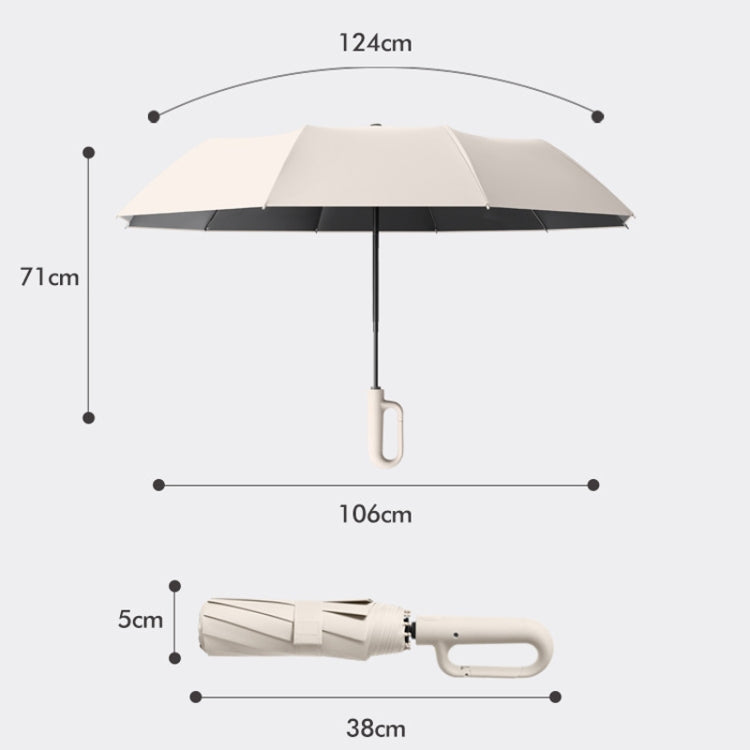 Fully Automatic Rain Or Shine Umbrella Foldable Unisex Sun Shade Umbrella, Forward Beige 105cm, Forward Blue 105cm, Forward Gray 105cm, Forward Beige 125cm, Forward Blue 125cm, Forward Gray 125cm, Reverse Beige 105cm, Reverse Blue 105cm                ...