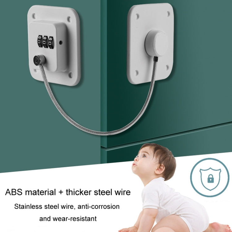 Child Safety Lock No Hole Window Limiter Refrigerator Drawer Cabinet Combination Lock, 3-bit Black, 3-bit White, 2-bit Black, 2-bit White, 2-bit Gray