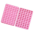66 Grids Fruit Silicone Fudge Molds Mini Candy Molds, 66 Grids Fruit