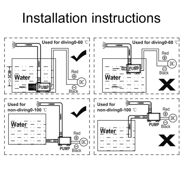 USB Power Supply Brushless Cold Water Circulating Fountain Water Pump, QR50A