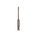 Hexagonal Shank Spiral Flute Cross Alloy Drill Bits Glass Tile Four Edge Drivers, 3mm, 4mm, 5mm, 6mm, 8mm, 10mm, 12mm