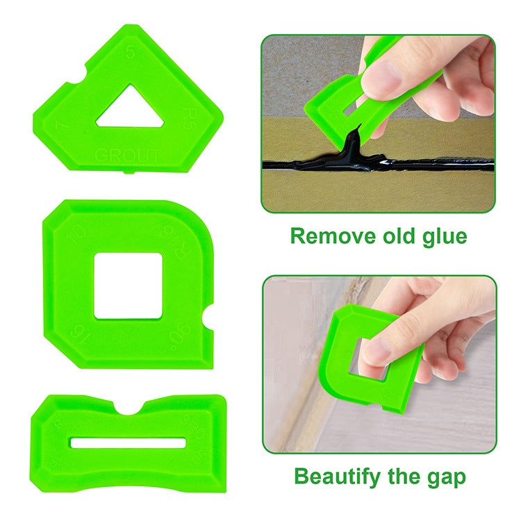 2sets Multifunctional Glue Scraper Silicone Seam Scraper