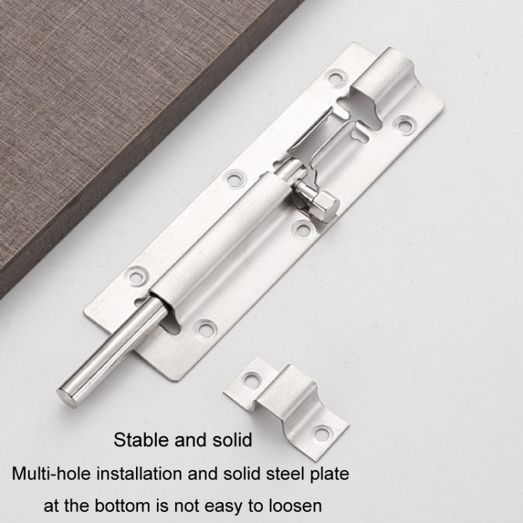 Stainless Steel Latch Door Bolt Bathroom Wooden Door And Window Anti-Theft Latch Lock, 2 inch, 3 inch, 4 inch, 5 inch, 6 inch, 8 inch, 10 inch, 12 inch