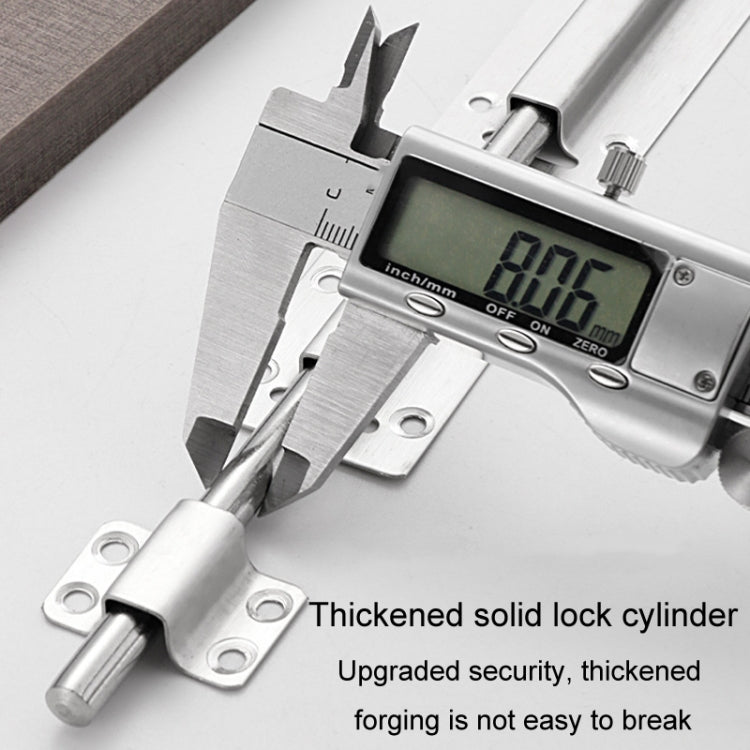 Stainless Steel Latch Door Bolt Bathroom Wooden Door And Window Anti-Theft Latch Lock, 2 inch, 3 inch, 4 inch, 5 inch, 6 inch, 8 inch, 10 inch, 12 inch