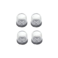 4pcs / Set Thickened Wear-Resistant Table And Chair Leg Covers Household Quiet Non-Slip Stool Foot Protector, Mini Small Round Transparent, Mini Small Round Light Gray, Mini Small Round Light Brown, Mini Small Square Transparent                        ...