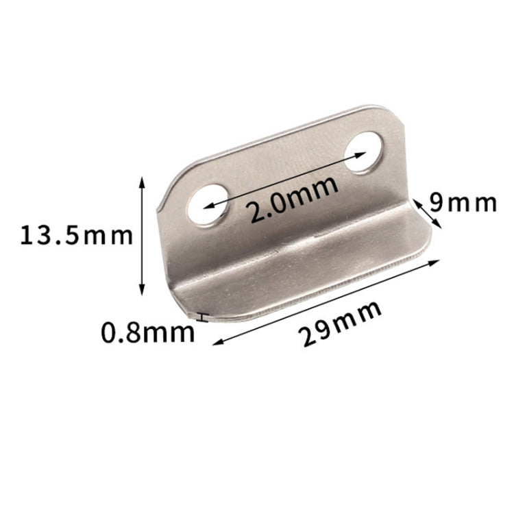 10pcs Lock Accessories L-Shaped Right Angle Office Drawer Lock Plate Furniture Parts Door Stopper