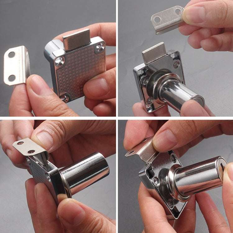 10pcs Lock Accessories L-Shaped Right Angle Office Drawer Lock Plate Furniture Parts Door Stopper