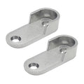 2pcs Wardrobe Closet Rod End Support Bracket Alloy Holder Hardware Furniture Accessories, Thickened, Normal