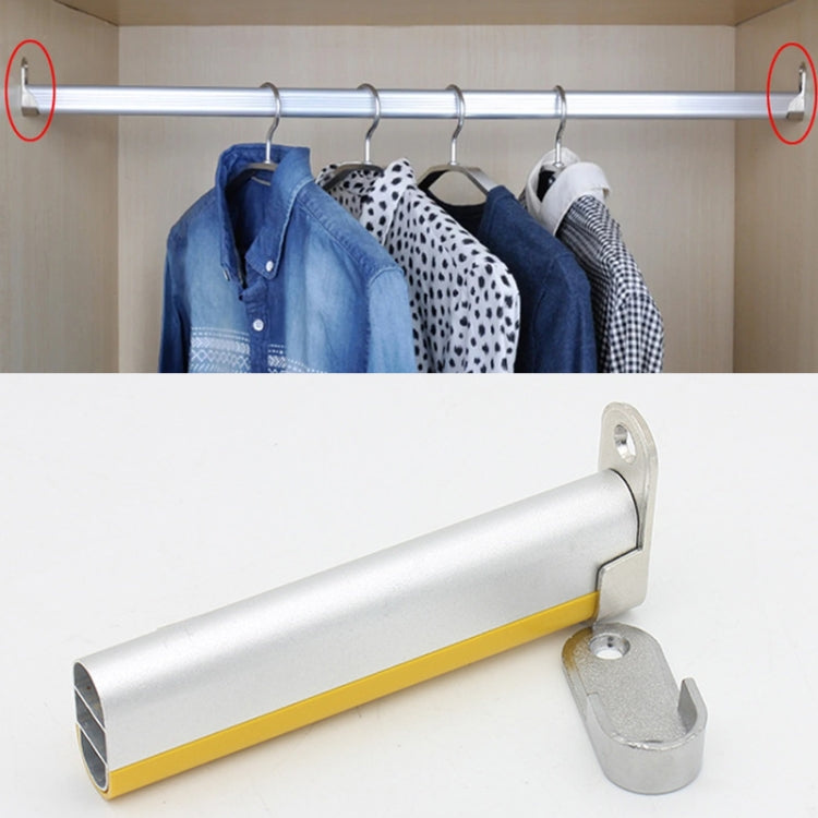 2pcs Wardrobe Closet Rod End Support Bracket Alloy Holder Hardware Furniture Accessories, Thickened, Normal