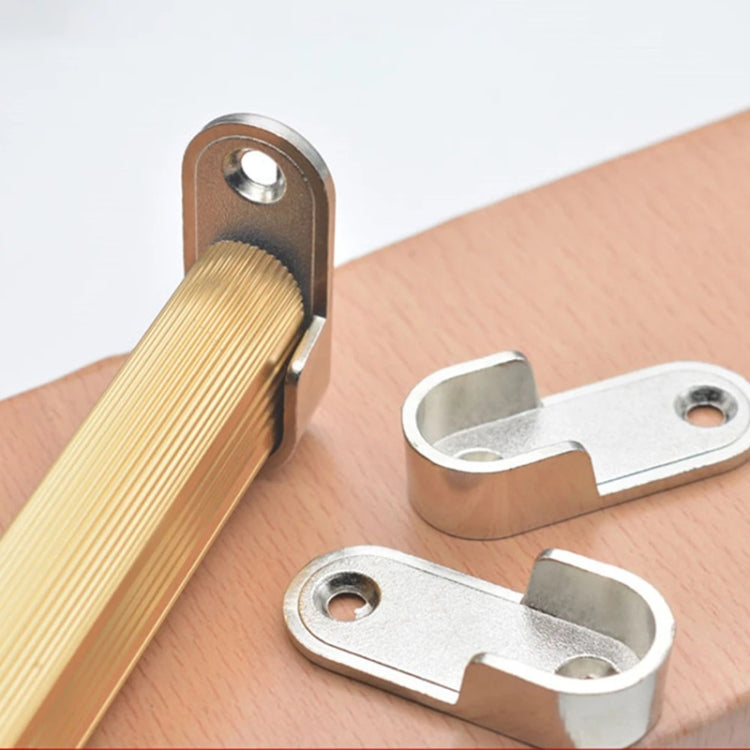 2pcs Wardrobe Closet Rod End Support Bracket Alloy Holder Hardware Furniture Accessories, Thickened, Normal