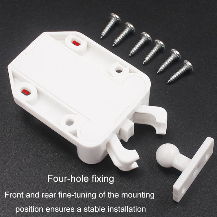 Bouncing Press Type Cabinet Door Catches Self Lock Hidden Drawer Cupboard Door Closer