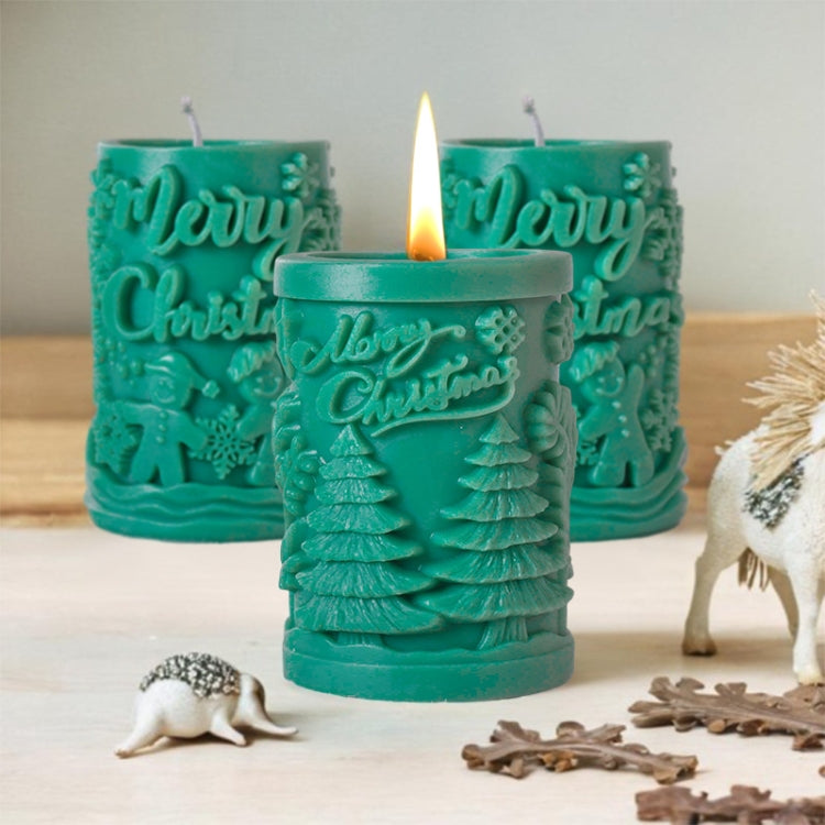 Christmas Aromatherapy Candle Cylinder DIY Silicone Mold, ZL-845, ZL-846, ZL-849, ZL-850