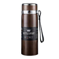 316 Stainless Steel Insulated Mug Large Capacity Vacuum Thermos Outdoor Portable Car Insulated Water Bottle, 800ml, 1000ml