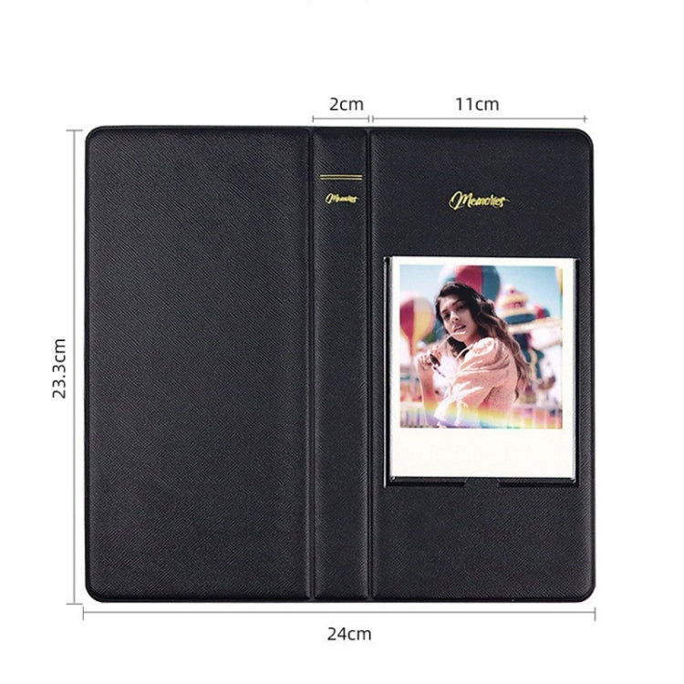 64-Piece 5 Inch Photo Storage Album, White, Black, Light Blue, Brown, Green, Pink, Blue, Purple